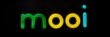 Vibrant and modern typography spells 'mooi' in green, yellow, and blue on black.